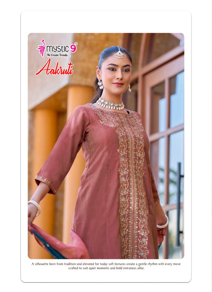Aakruti Vol 1 Mystic 9 Vertican Readymade Anarkali Suits Wholesale Rate