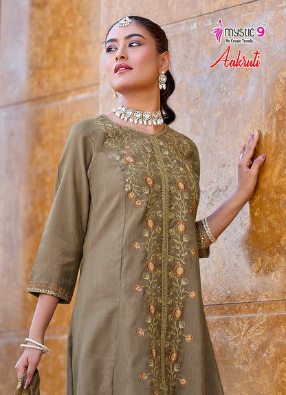 Aakruti Vol 1 Mystic 9 Vertican Readymade Anarkali Suits Wholesale Rate