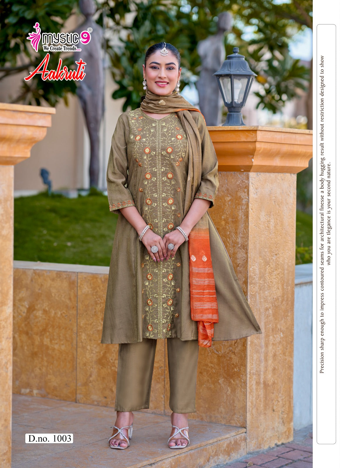 Aakruti Vol 1 Mystic 9 Vertican Readymade Anarkali Suits Wholesale Rate
