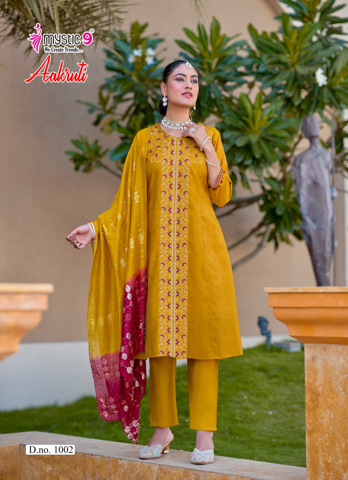 Aakruti Vol 1 Mystic 9 Vertican Readymade Anarkali Suits Wholesale Rate