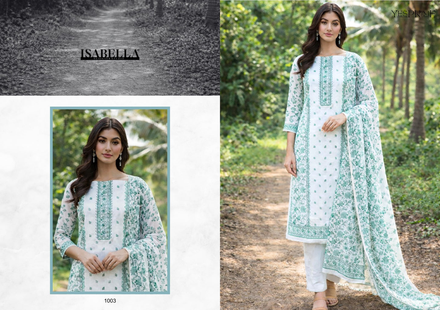 Aakshi Yesfab Isabella Cambric Pant Style Suits Manufacturer India