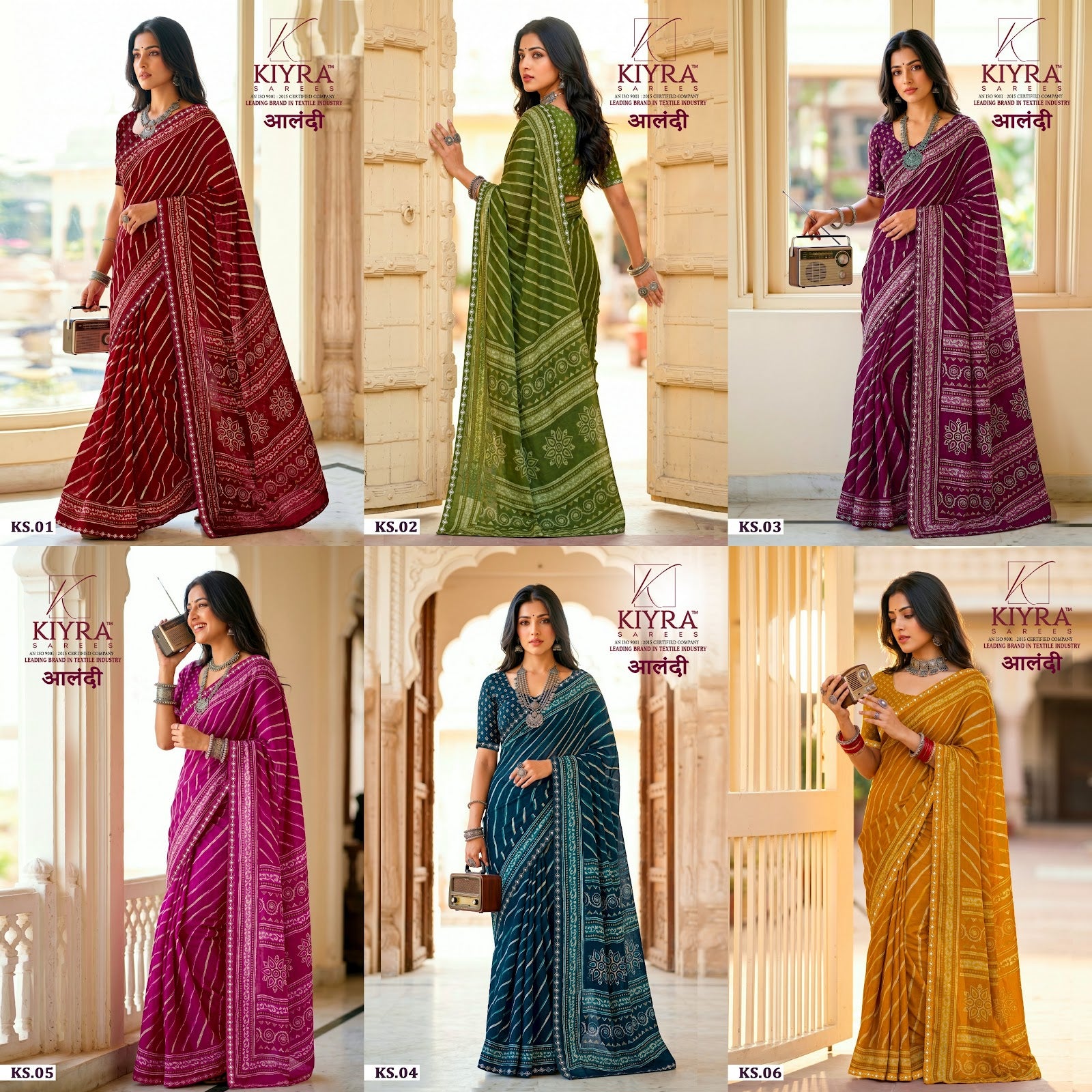 Aalandi Kiyra Moss Sarees Wholesale