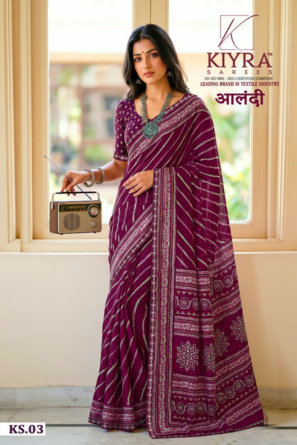 Aalandi Kiyra Moss Sarees Wholesale