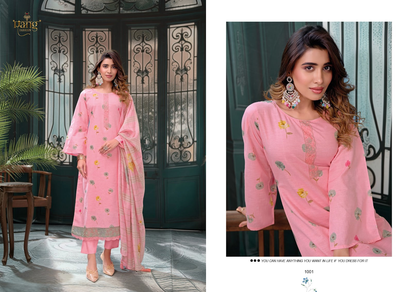 Aaleen Rang Fashion Viscose Linen Pant Style Suits Supplier India
