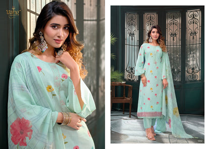 Aaleen Rang Fashion Viscose Linen Pant Style Suits Supplier India