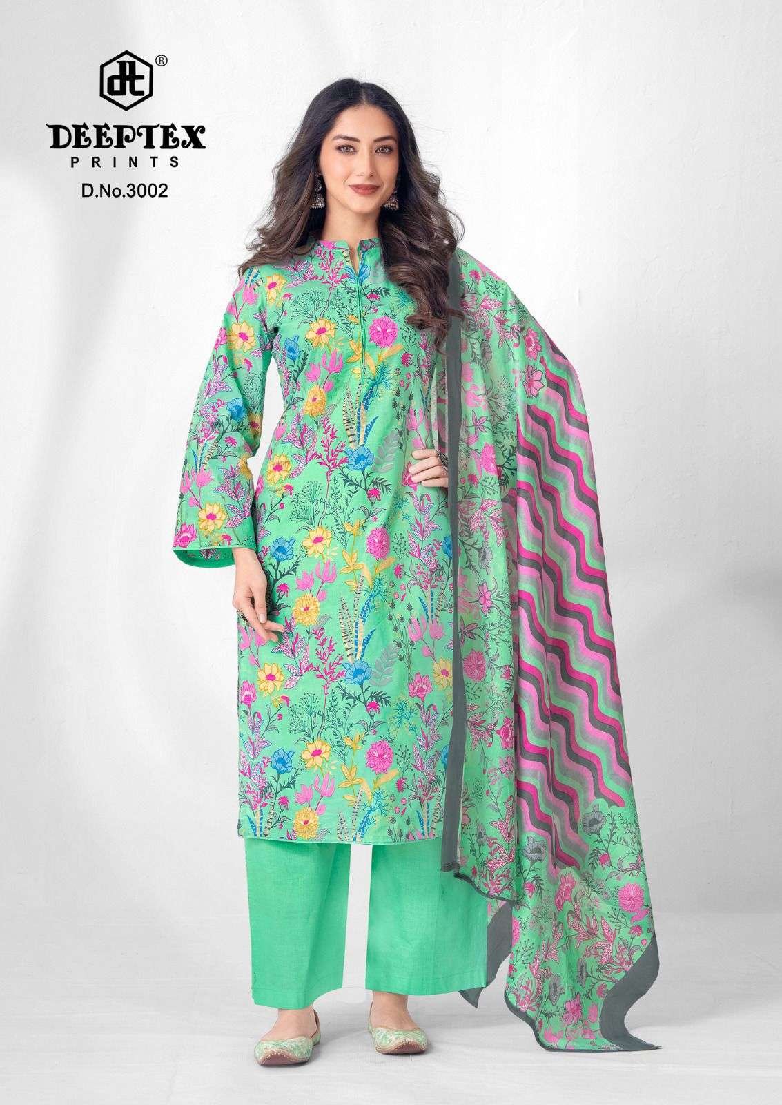 Aalia Afreen Vol 3 Premium Lawn Collection Deeptex Prints Cotton Karachi Readymade Suits Supplier Ahmedabad