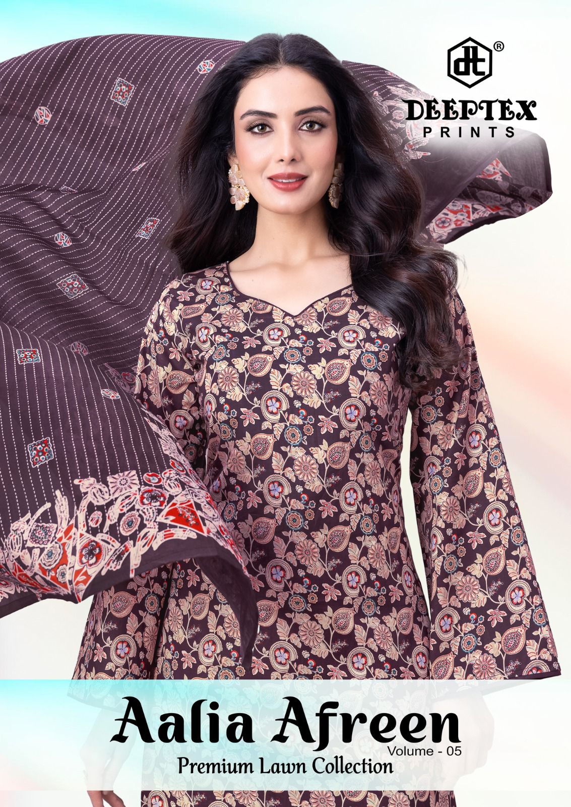 Aalia Afreen Vol 5 Deeptex Prints Cotton Karachi Readymade Suits Manufacturer
