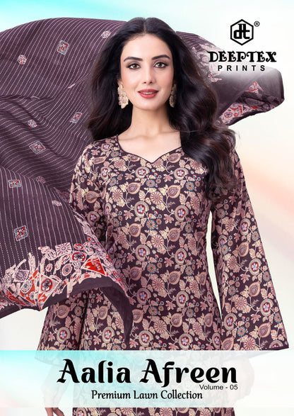 Aalia Afreen Vol 5 Deeptex Prints Cotton Karachi Readymade Suits Manufacturer