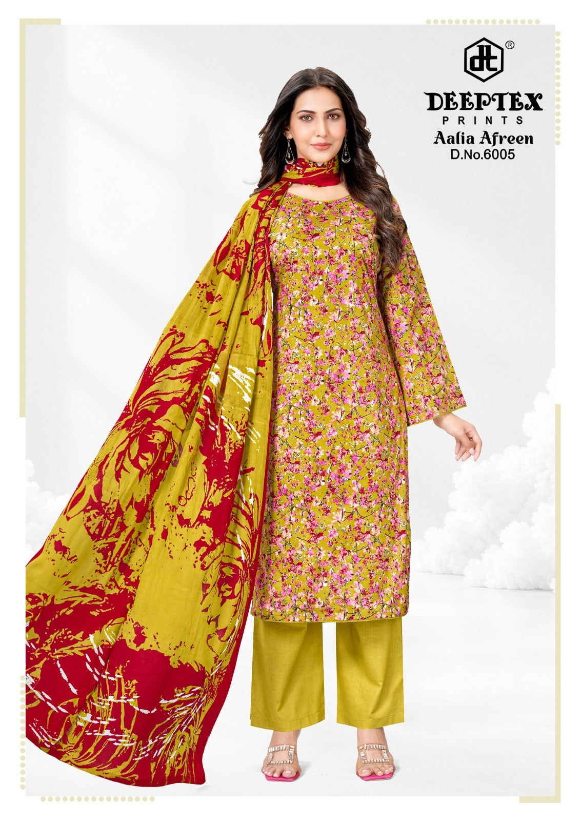 Aalia Afreen Vol 6 Deeptex Prints Cotton Karachi Salwar Suits Supplier Gujarat