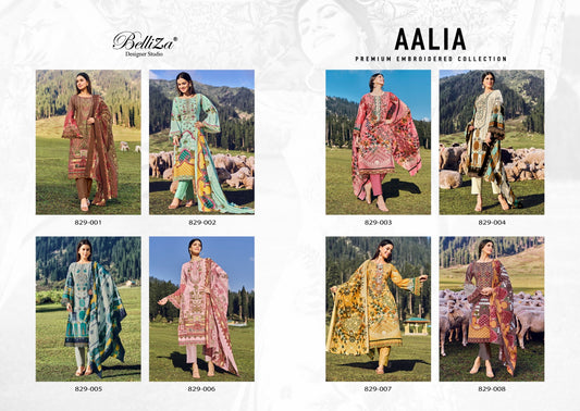 Aalia Belliza Designer Studio Cotton Karachi Salwar Suits Wholesaler Ahmedabad