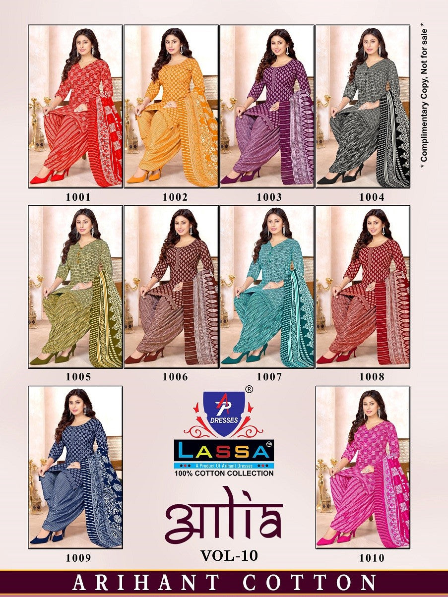 Aalia Vol 10 Ap Dresses Cotton Dress Material Wholesale Price