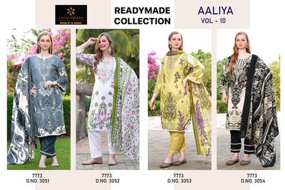 Aaliya Vol 10 Aaliz Prints Cotton Karachi Readymade Suits Exporter