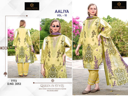 Aaliya Vol 10 Aaliz Prints Cotton Karachi Salwar Suits Manufacturer