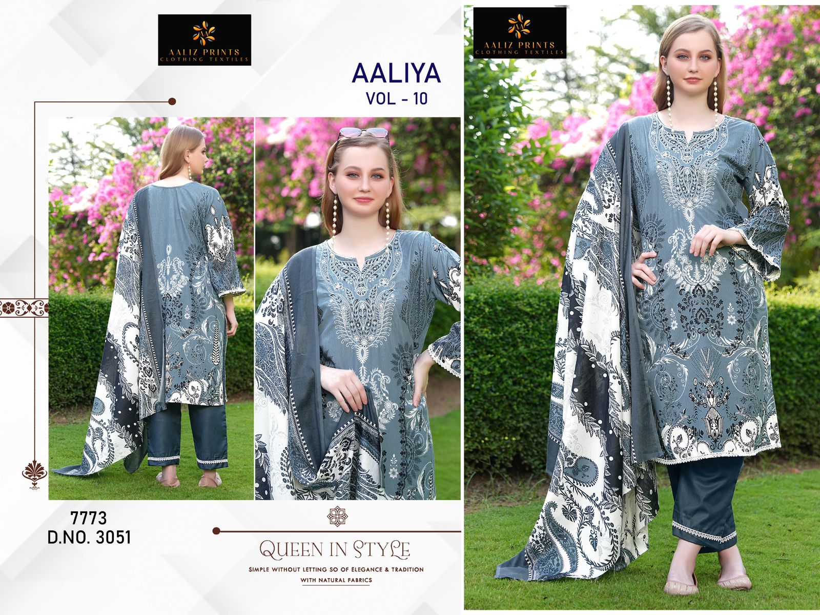 Aaliya Vol 10 Aaliz Prints Cotton Karachi Salwar Suits Manufacturer