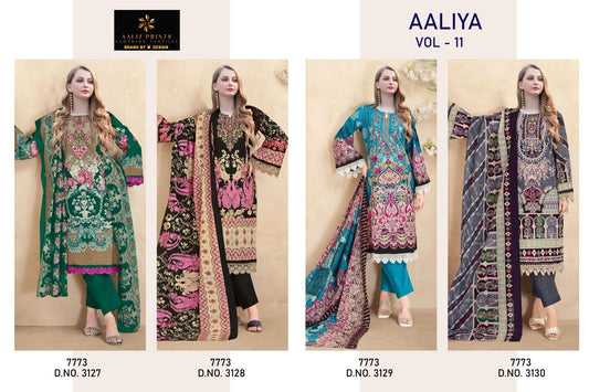 Aaliya Vol 11 Aaliz Prints Cotton Karachi Salwar Suits Wholesale