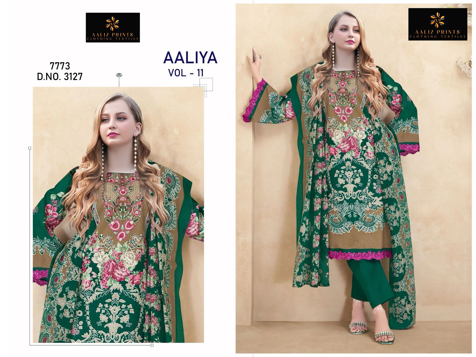Aaliya Vol 11 Aaliz Prints Cotton Karachi Salwar Suits Wholesale