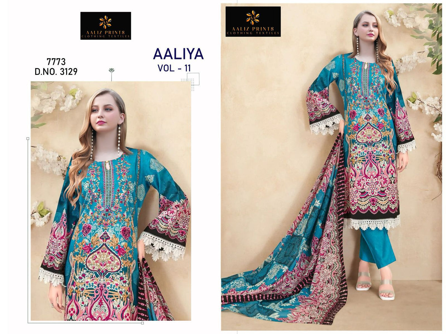 Aaliya Vol 11 Aaliz Prints Cotton Karachi Salwar Suits Wholesale