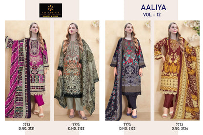 Aaliya Vol 12 Aaliz Prints Cotton Karachi Salwar Suits Wholesaler Gujarat
