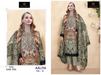 Aaliya Vol 12 Aaliz Prints Cotton Karachi Salwar Suits Wholesaler Gujarat