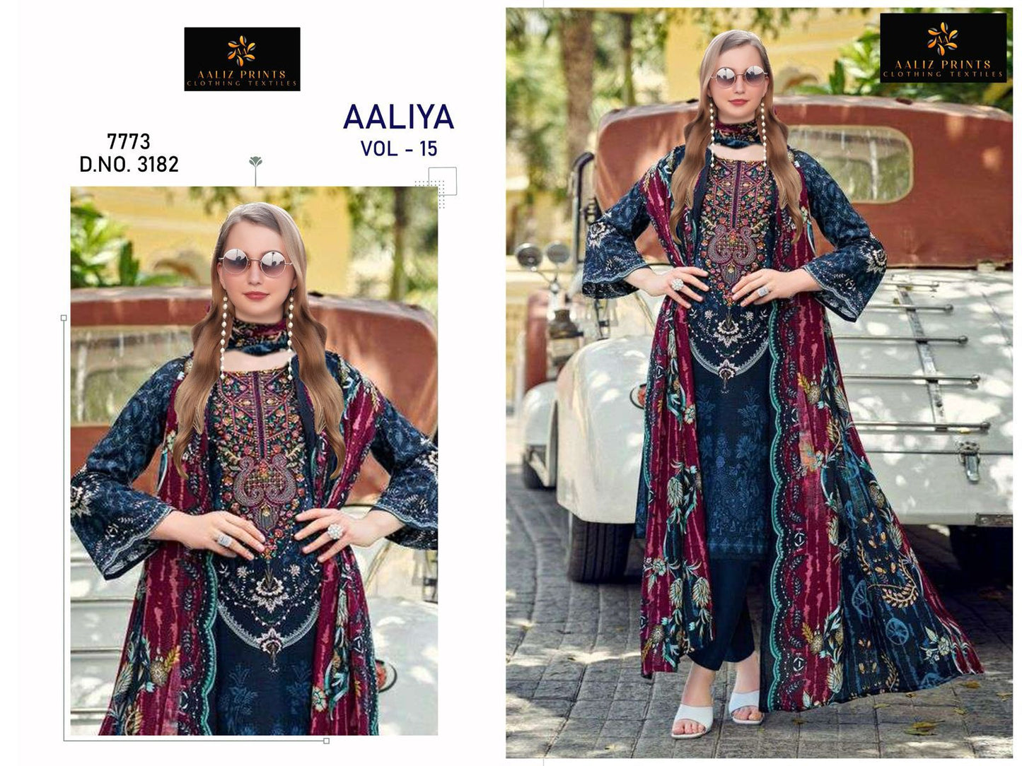Aaliya Vol 15 Aaliz Prints Cotton Karachi Salwar Suits Supplier