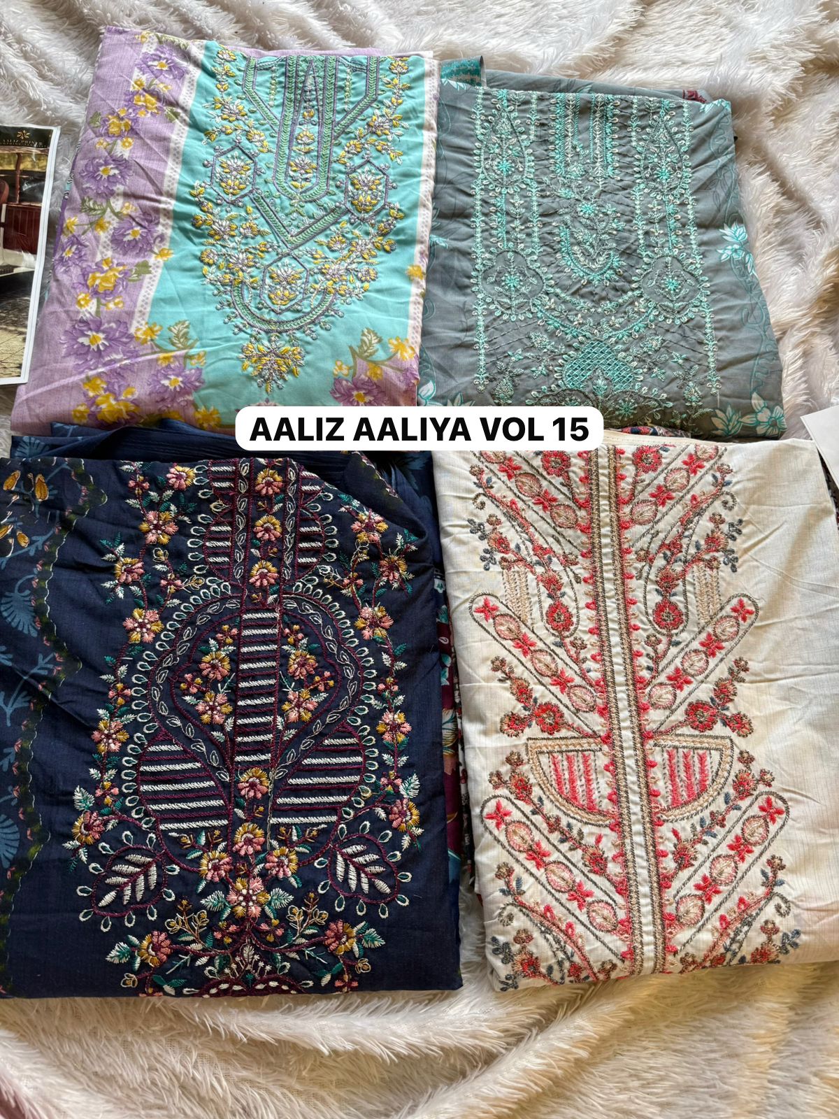 Aaliya Vol 15 Aaliz Prints Cotton Karachi Salwar Suits Supplier