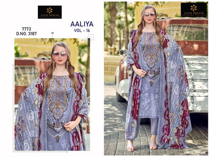 Aaliya Vol 16 Aaliz Prints Cotton Karachi Salwar Suits Exporter