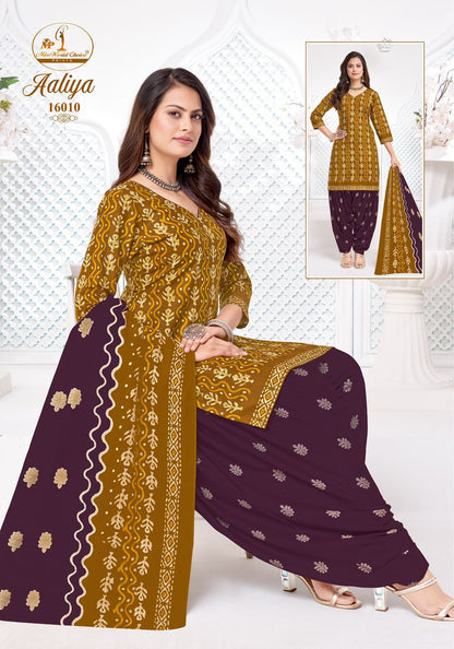 Aaliya Vol 16 Miss World Choice Readymade Cotton Patiyala Suits Exporter India