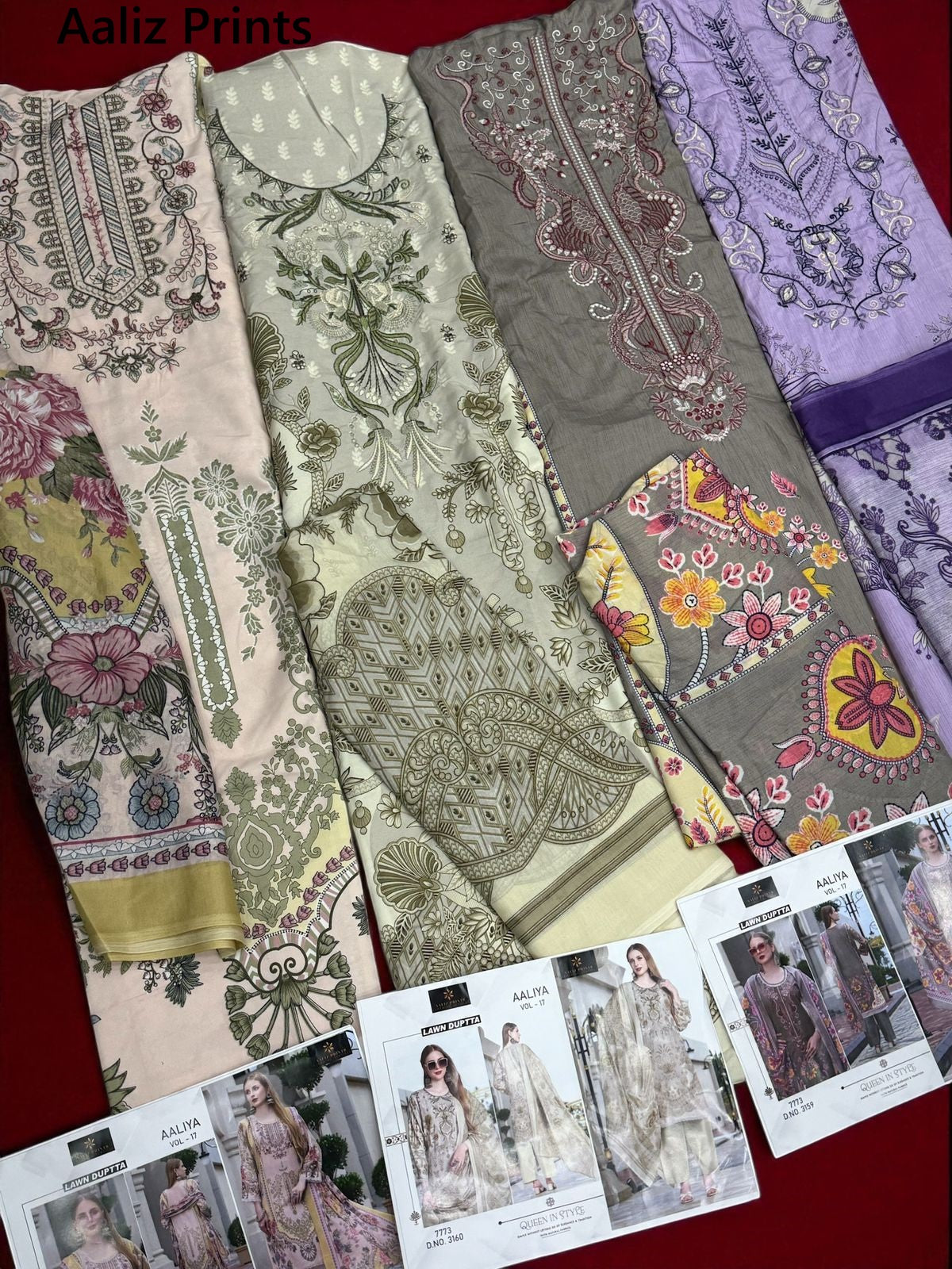 Aaliya Vol 17 Aaliz Prints Cotton Karachi Salwar Suits Manufacturer Ahmedabad