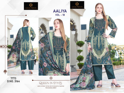 Aaliya Vol 18 Aaliz Prints Cotton Karachi Salwar Suits Wholesale Rate