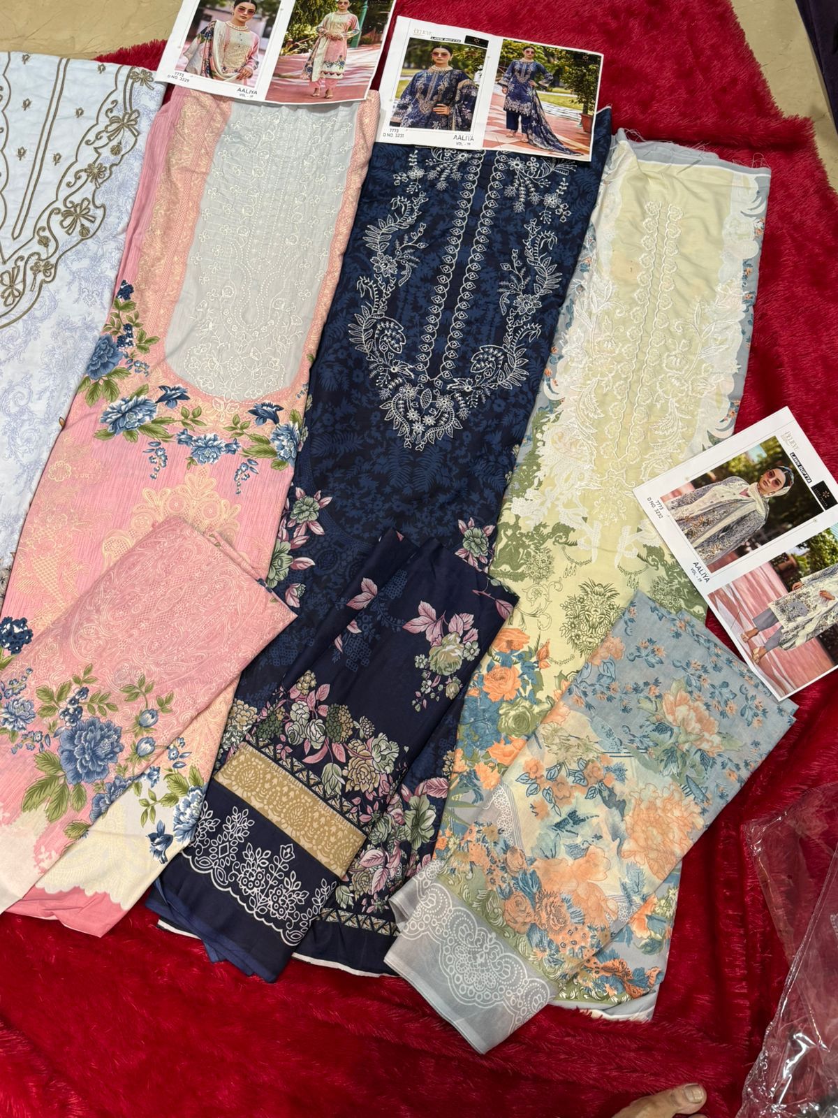 Aaliya Vol 19 Aaliz Prints Cotton Karachi Salwar Suits Wholesale Rate