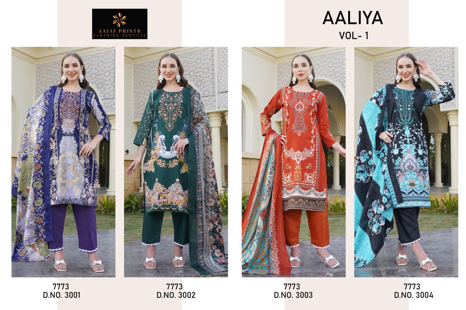 Aaliya Vol 1 Aaliz Prints Cotton Karachi Salwar Suits Exporter