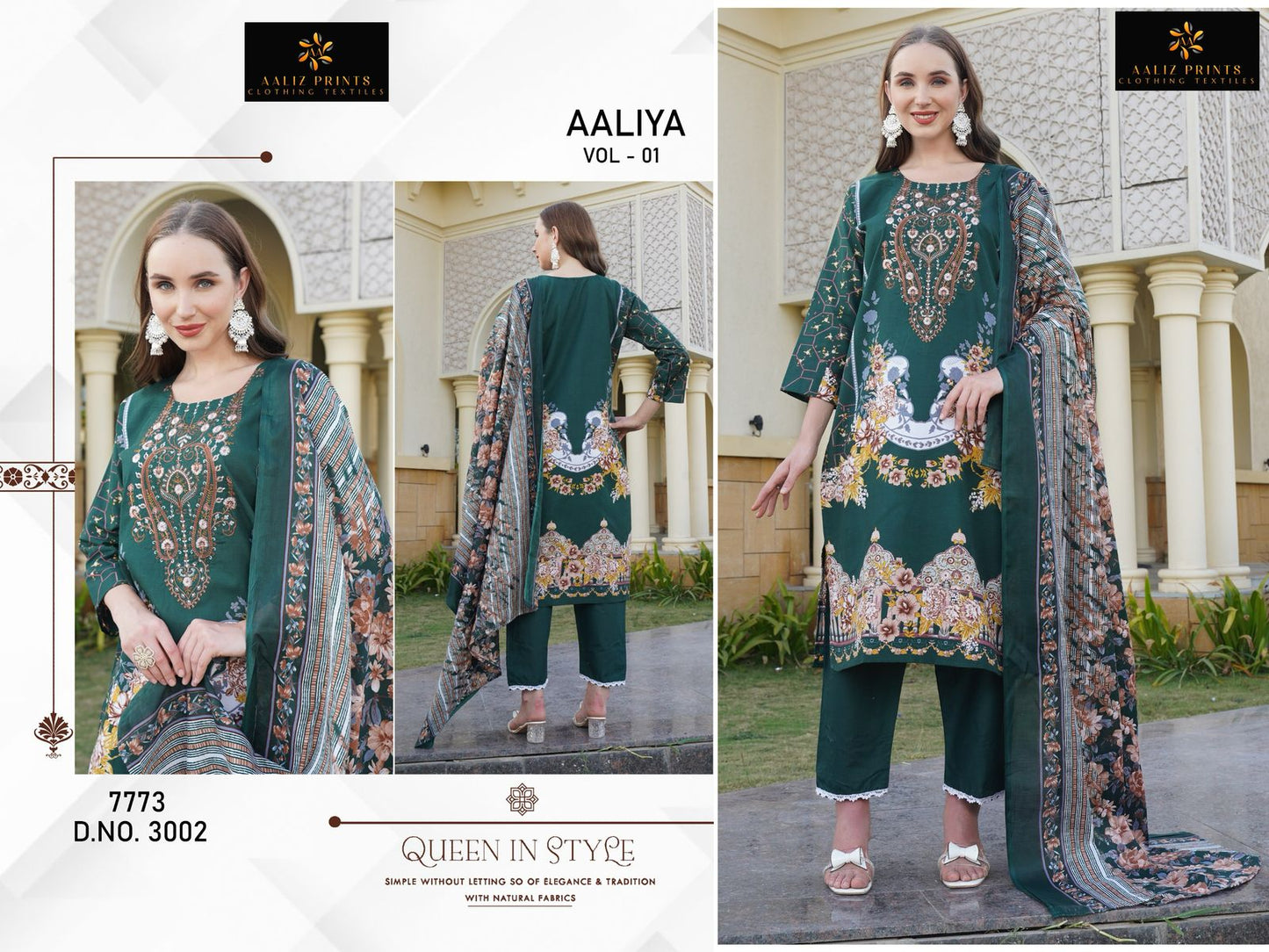 Aaliya Vol 1 Aaliz Prints Cotton Karachi Salwar Suits Exporter