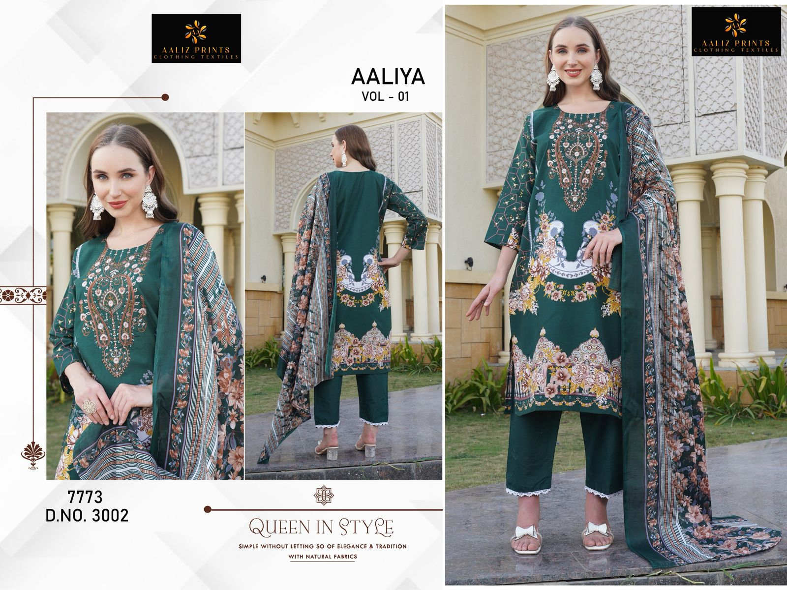 Aaliya Vol 1 Aaliz Prints Cotton Karachi Salwar Suits Exporter
