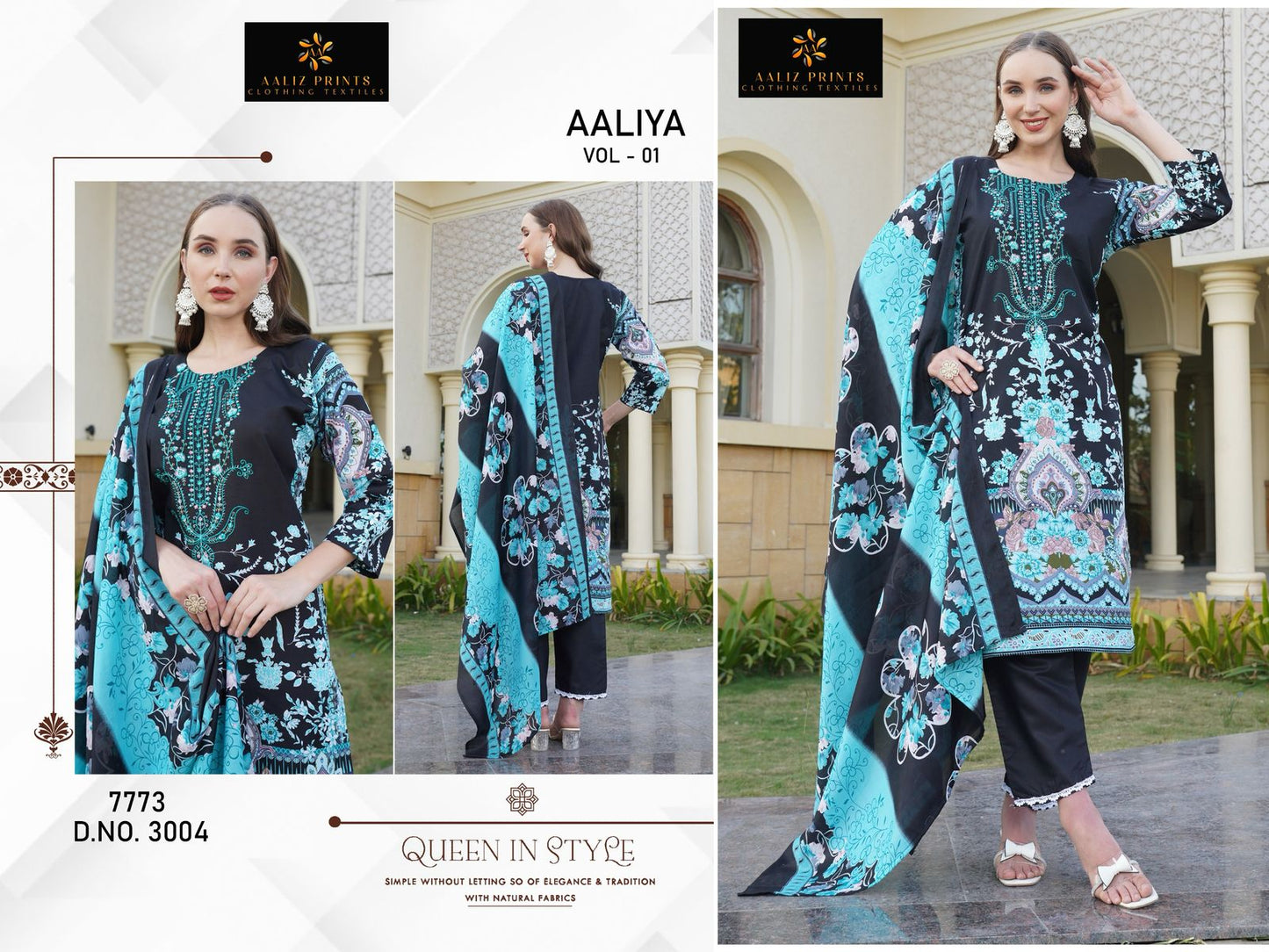 Aaliya Vol 1 Aaliz Prints Cotton Karachi Salwar Suits Exporter