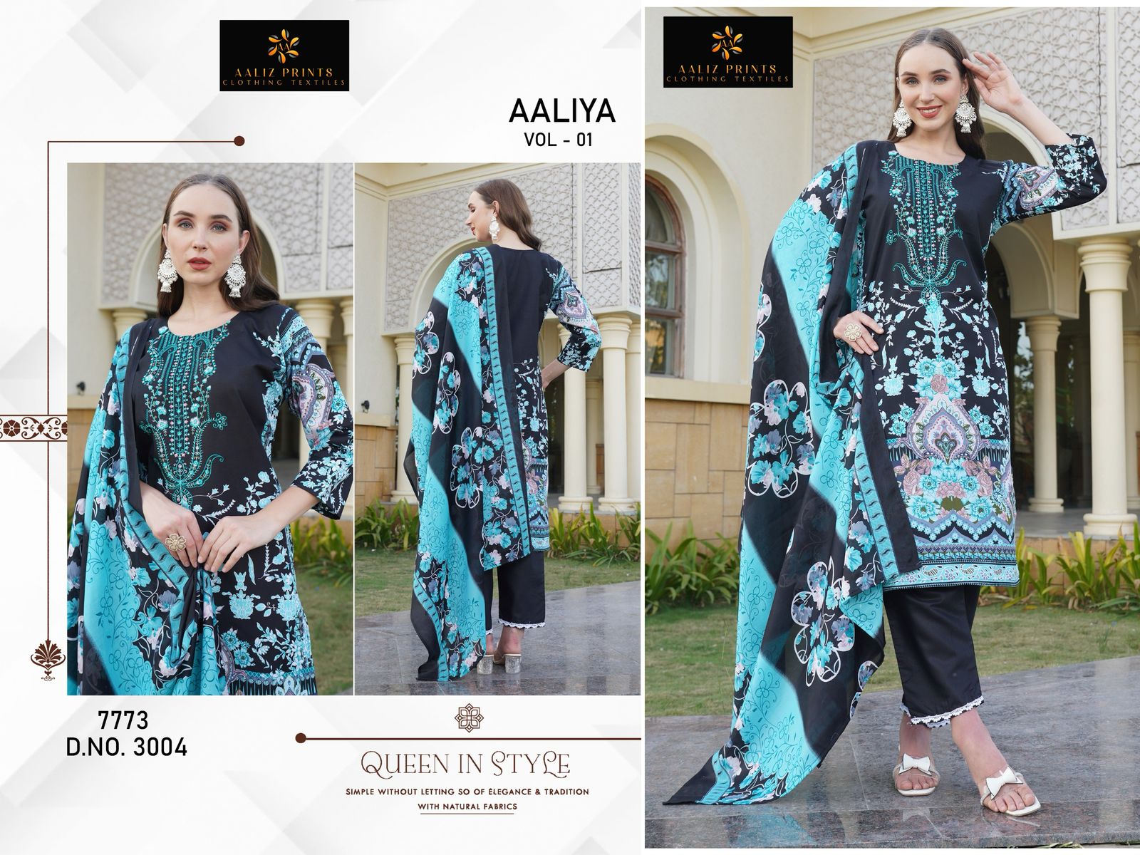 Aaliya Vol 1 Aaliz Prints Cotton Karachi Salwar Suits Exporter