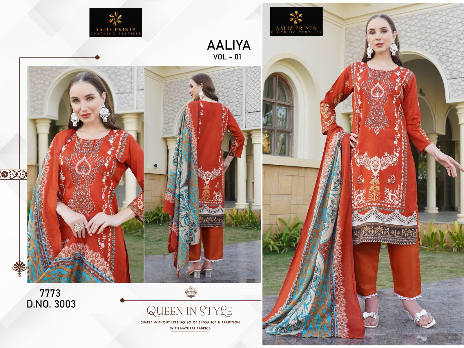 Aaliya Vol 1 Aaliz Prints Cotton Karachi Salwar Suits Exporter
