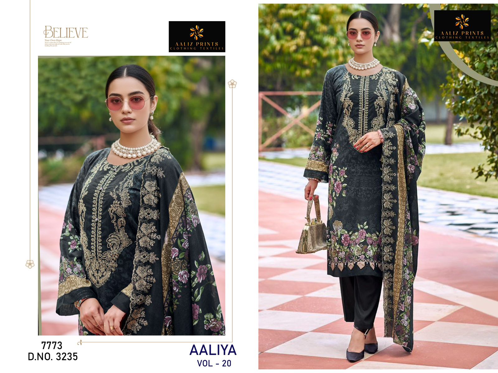 Aaliya Vol 20 Aaliz Prints Cotton Karachi Salwar Suits Wholesaler