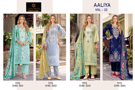 Aaliya Vol 22 Aaliz Prints Cotton Karachi Salwar Suits Manufacturer Ahmedabad