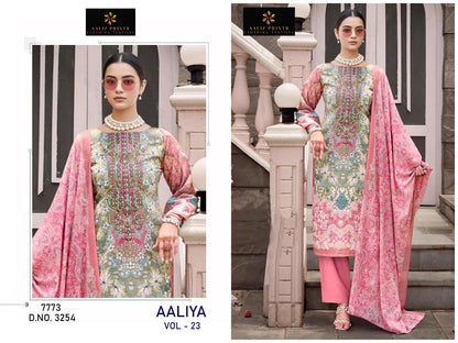 Aaliya Vol 23 Aaliz Prints Mix Cotton Karachi Salwar Suits Wholesale Rate