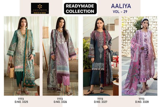 Aaliya Vol 29 Aaliz Prints Soft Cotton Karachi Readymade Suits Wholesaler Ahmedabad