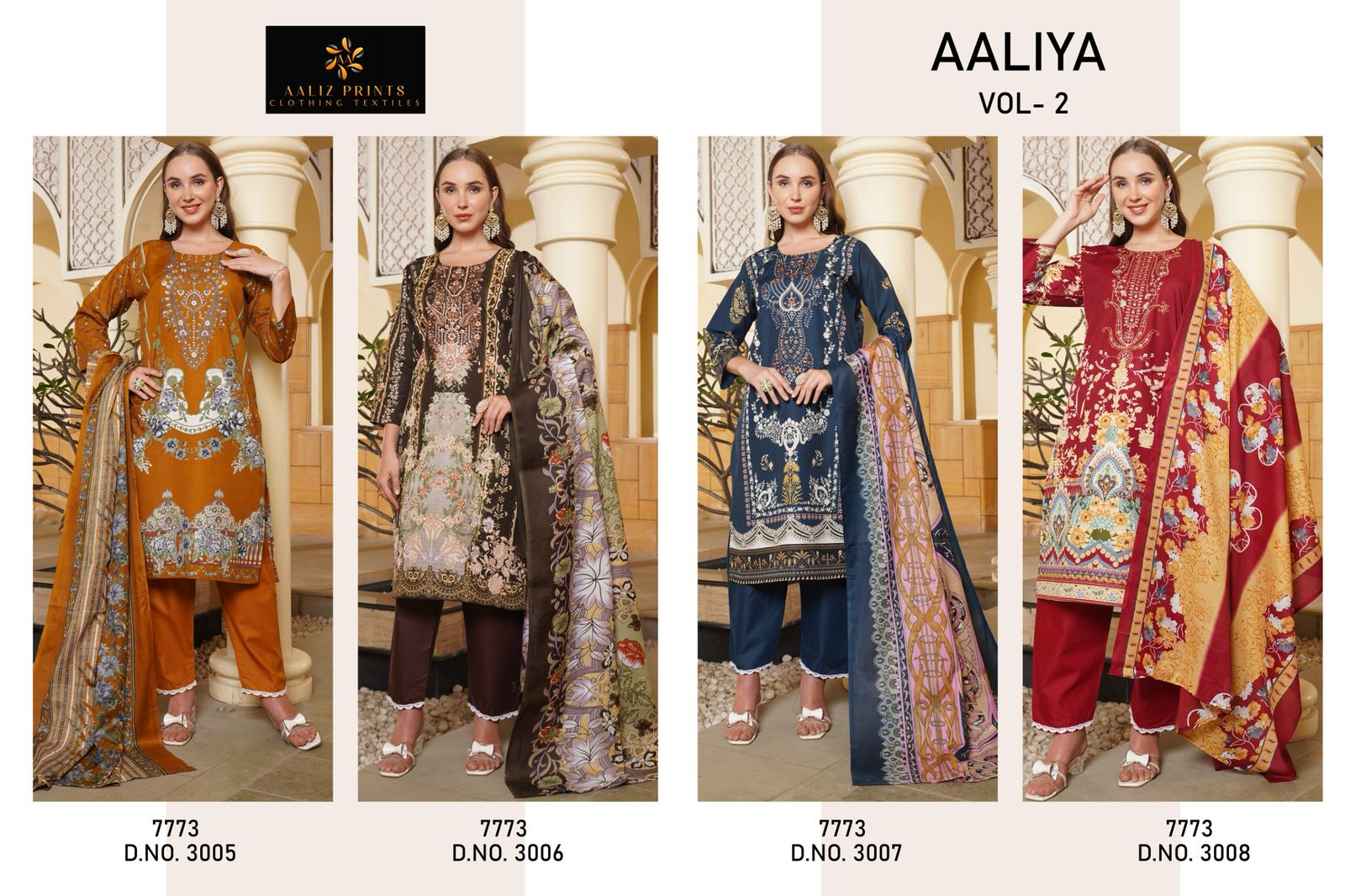 Aaliya Vol 2 Aaliz Prints Cotton Karachi Salwar Suits Exporter