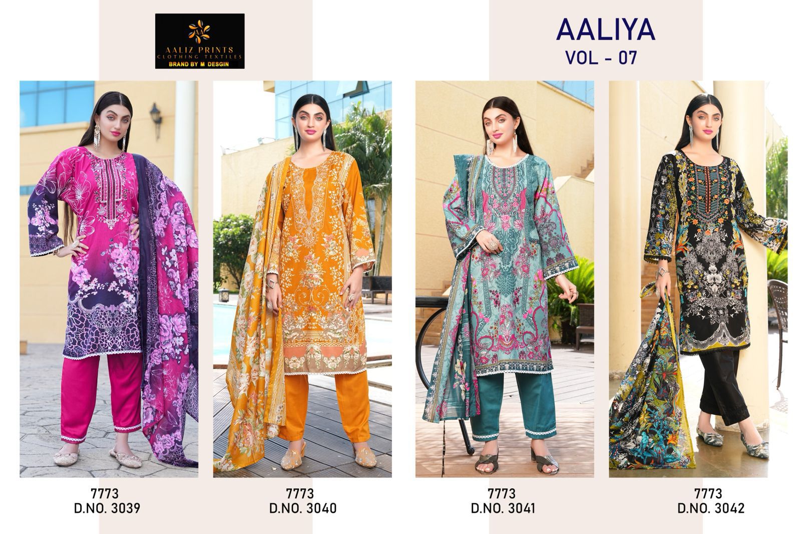 Aaliya Vol 7 Aaliz Prints Cotton Karachi Salwar Suits Manufacturer Gujarat