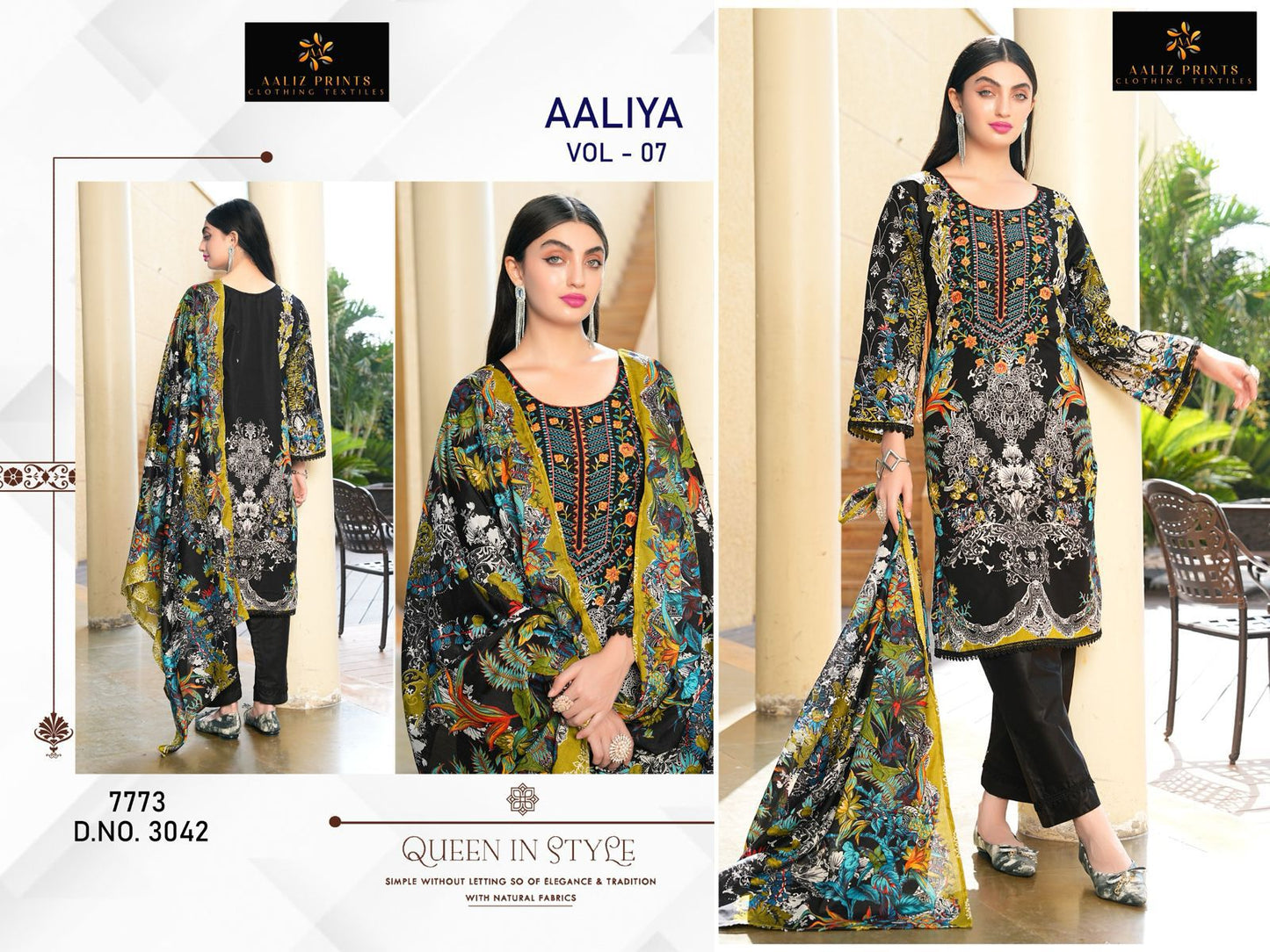 Aaliya Vol 7 Aaliz Prints Cotton Karachi Salwar Suits Manufacturer Gujarat