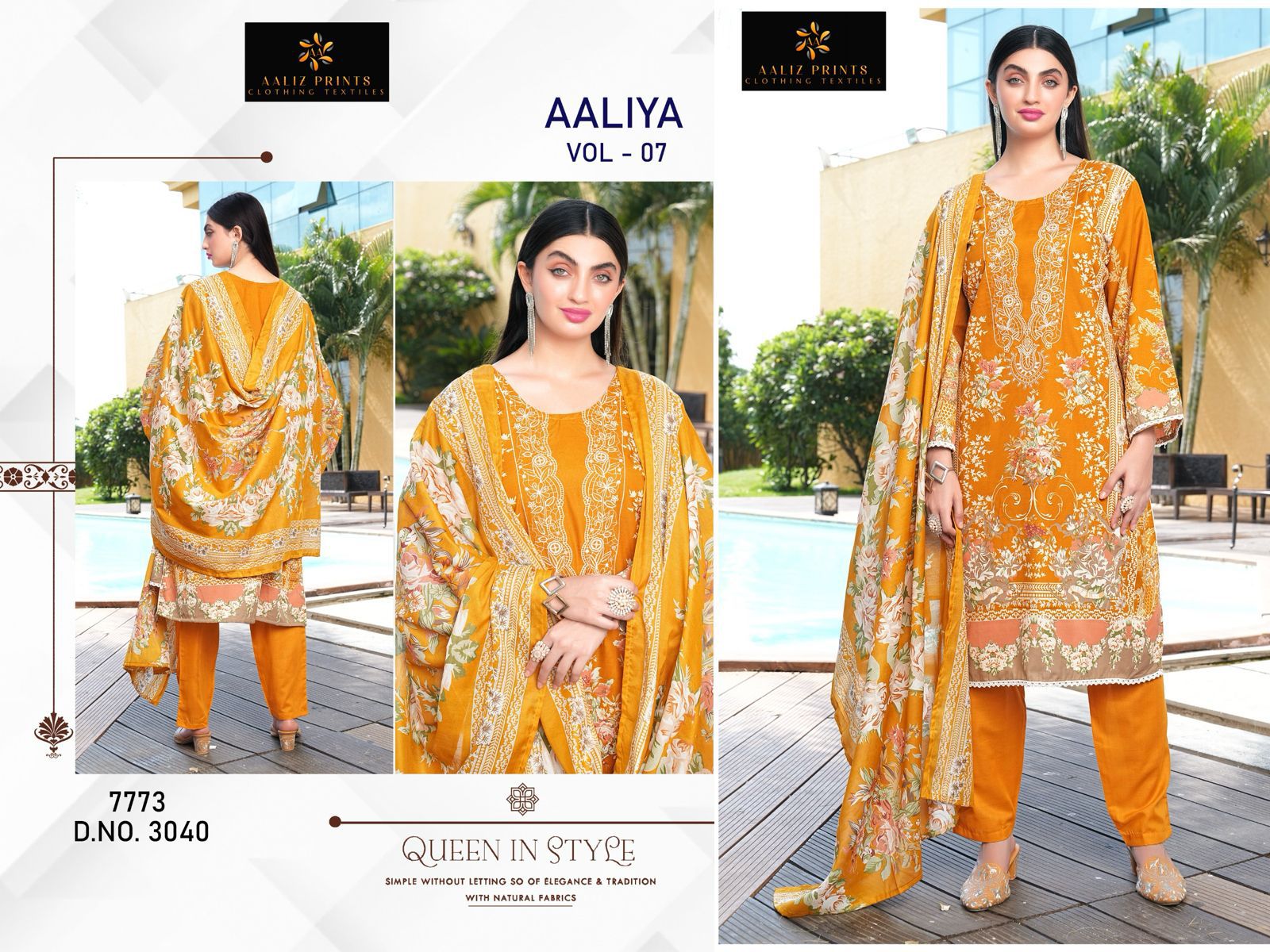 Aaliya Vol 7 Aaliz Prints Cotton Karachi Salwar Suits Manufacturer Gujarat