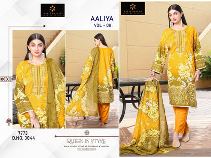 Aaliya Vol 8 Aaliz Prints Cotton Karachi Salwar Suits Supplier Gujarat