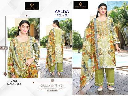 Aaliya Vol 8 Aaliz Prints Cotton Karachi Salwar Suits Supplier Gujarat