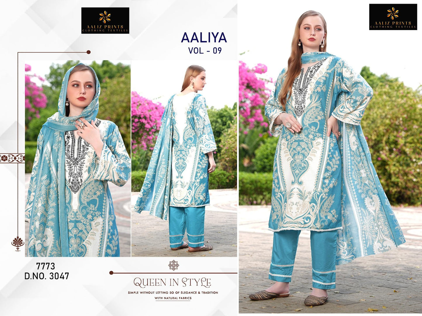 Aaliya Vol 9 Aaliz Prints Cotton Karachi Salwar Suits Wholesale