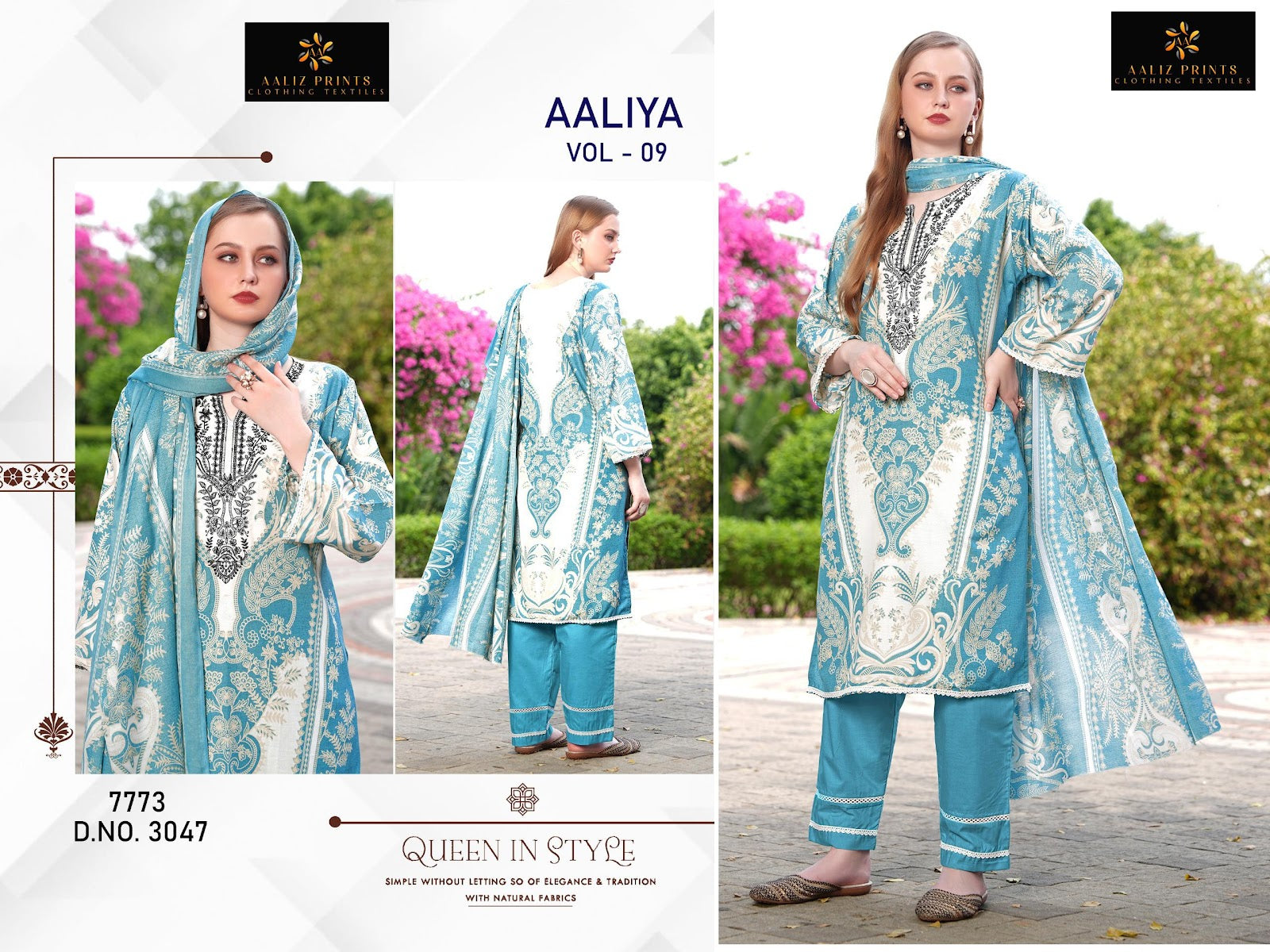 Aaliya Vol 9 Aaliz Prints Cotton Karachi Salwar Suits Wholesale