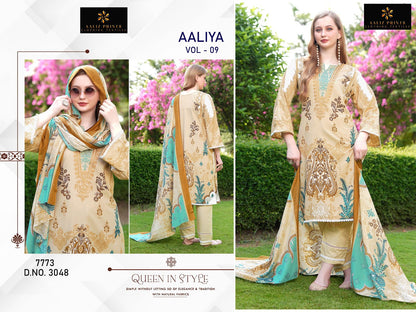 Aaliya Vol 9 Aaliz Prints Cotton Karachi Salwar Suits Wholesale