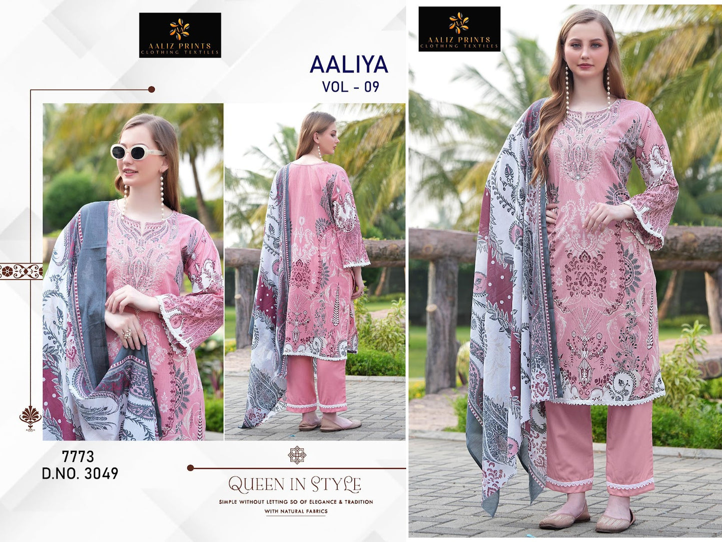 Aaliya Vol 9 Aaliz Prints Cotton Karachi Salwar Suits Wholesale